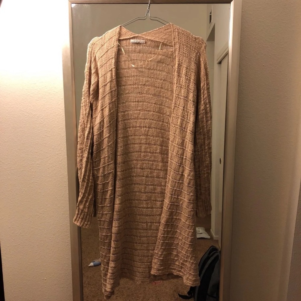 Bershka beige cardigan